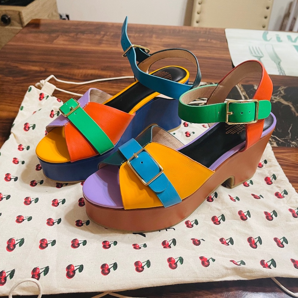 Charlotte stone’s platform sandals